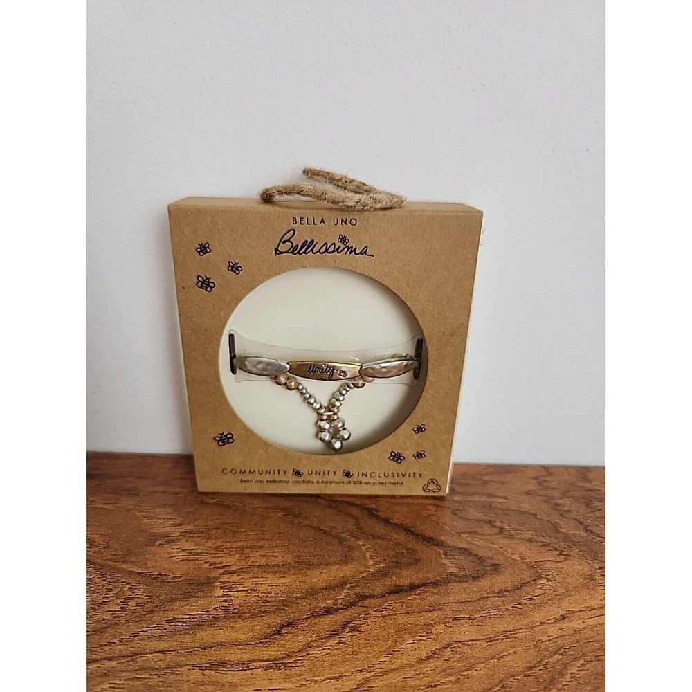 Bella Uno Bellissima Recycled Silver Plated Unity Stretch Bracelet